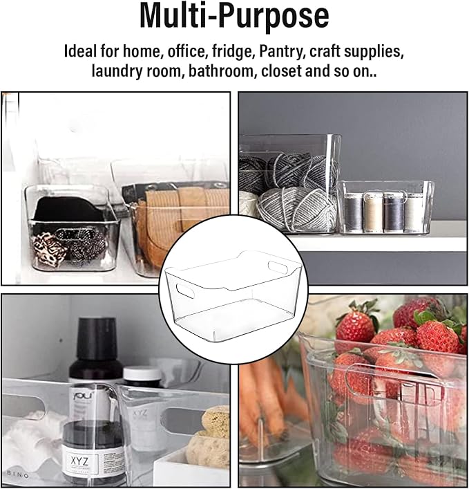 Plastic Clear Storage Bins - Image 8