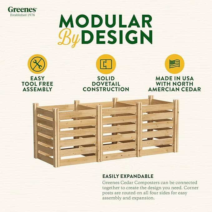 Greenes Fence Cedar Wood Composter - Image 4