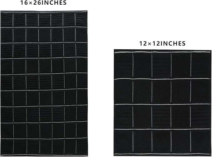 Glynniss Kitchen Towels and Dishcloths Set, Absorbent Dish Towels and Dish - Image 2