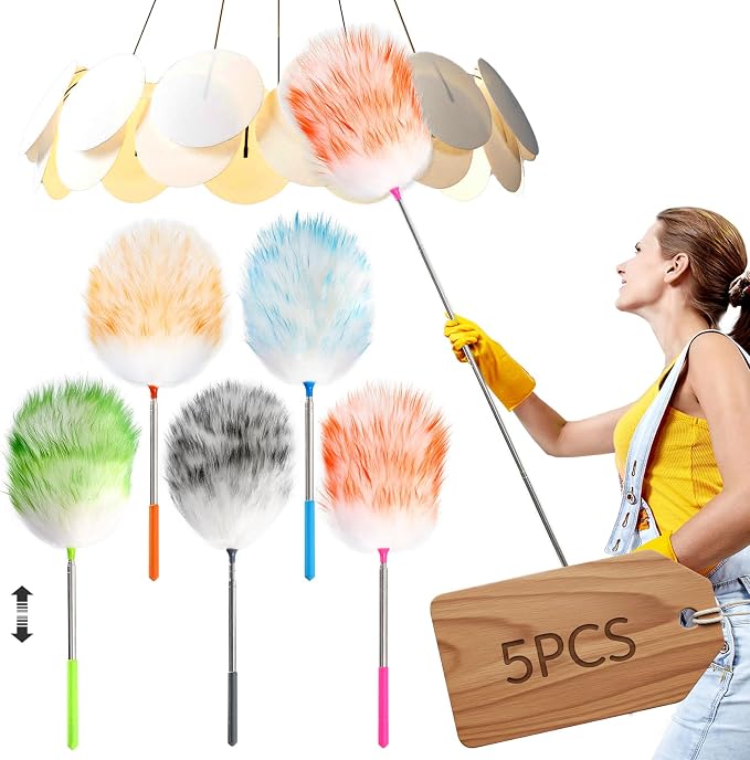 5PCS Extendable Lambswool Duster by NEWONG