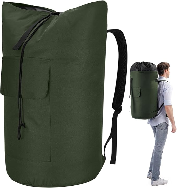 Laundry Bags Extra Large Heavy Duty, 115L Laundry Backpack, Sturdy Laundry Bag by Azhido
