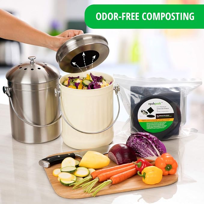 Epohpeek Compost Bin Filters Charcoal - Image 2