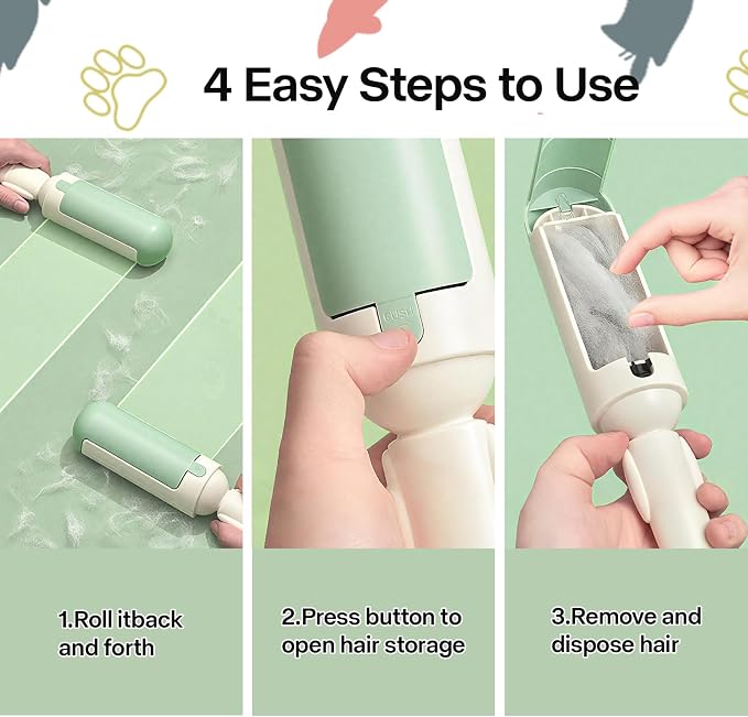 PAKEWAY 2 Pack Pet Hair Removal Tool, Reusable Dog & Cat Fur Remover - Image 5