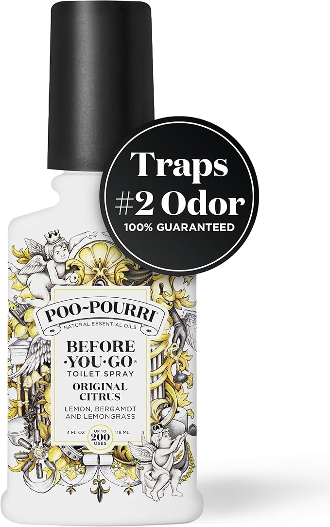 Poo-Pourri Before-You-Go Toilet Spray, Original Citrus, 4 Fl Oz, Bathroom Odor - Image 2