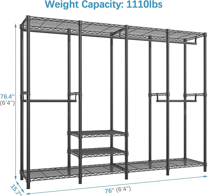 VIPEK V40 Wire Garment Rack Heavy Duty Clothes Rack - Image 4
