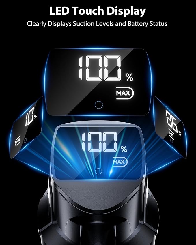 Cordless Vacuum Cleaner, 75Mins/48KPa/580W Self-Standing Vacuum Cleaners - Image 7