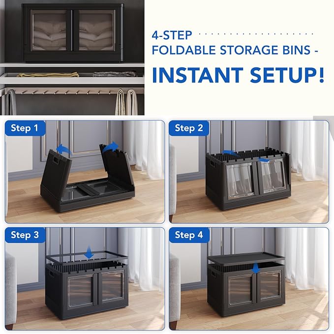 FLEXIMOUNTS 152 QT Stackable Storage Bins - Image 5