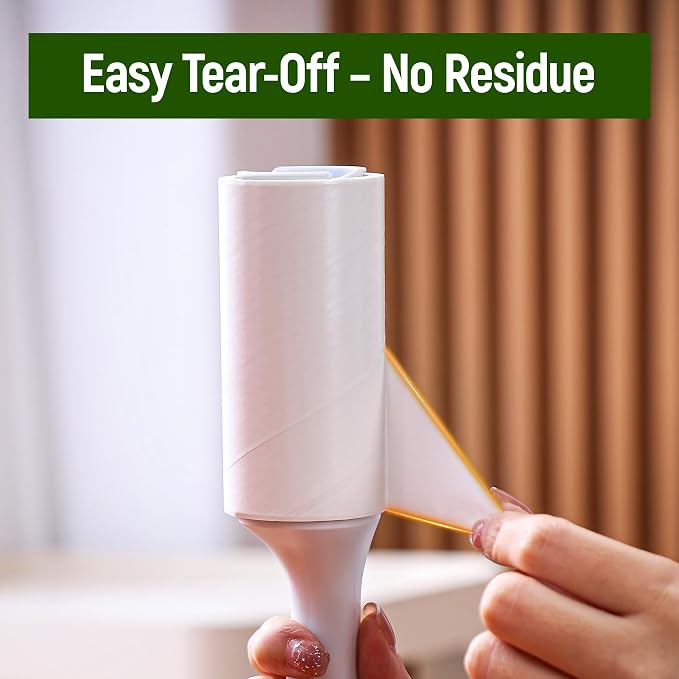 Extra Sticky Lint Roller for Pet Hair – 500 Sheets, Reinforced 2 Handles - Image 4