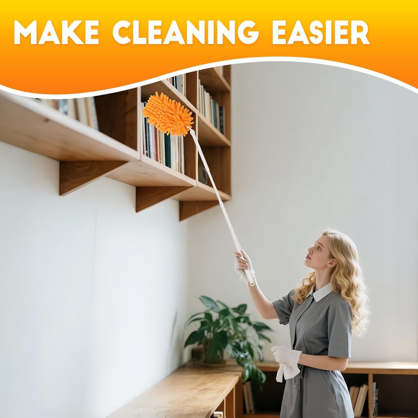 8 Pack Reusable Duster Refill Compatible with Swiffer Hand Duster, 360 Heavy Duty Duster Refills for Cleaning, Office, Ceiling Fan (Handle is Not Included)