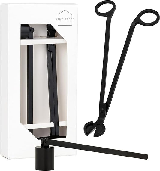 Candle Wick Trimmer and Candle Snuffer Accessory Set – Pick Your Color by Airy+Abode