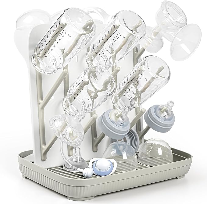Termichy Baby Bottle Drying Rack: Large Vertical Bottle Dryer Rack Holder by Termichy