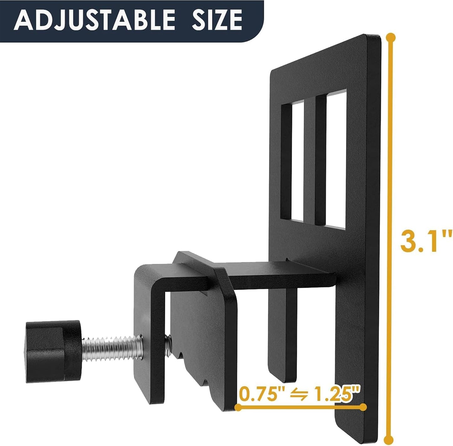 YORMDMO Non Slip Mattress Gaskets, Mattress Slide Stopper 6 PCS, Adjustable Mattress Holder for Bed Frame, Keep Mattress from Sliding Gripper, Black