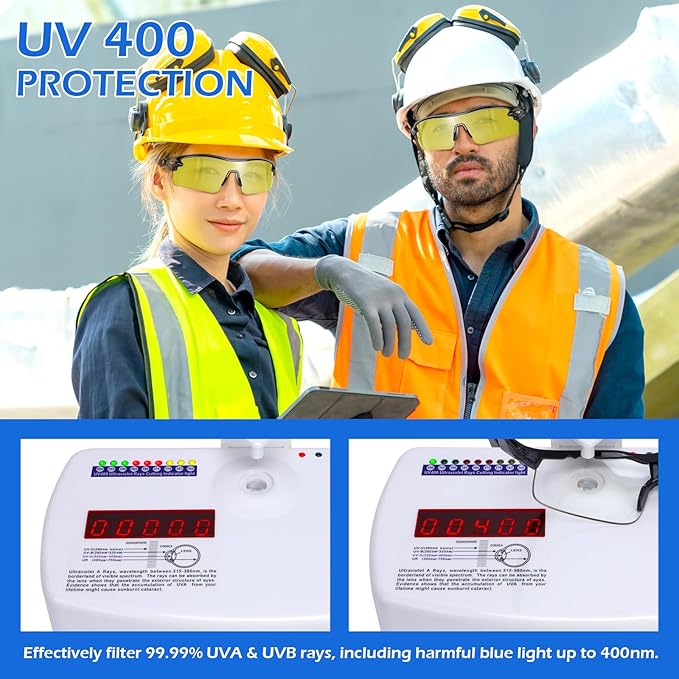 OXG 12 Pack Safety Glasses for Men Women, ANSI Z87.1 Safety Goggles Impact - Image 5