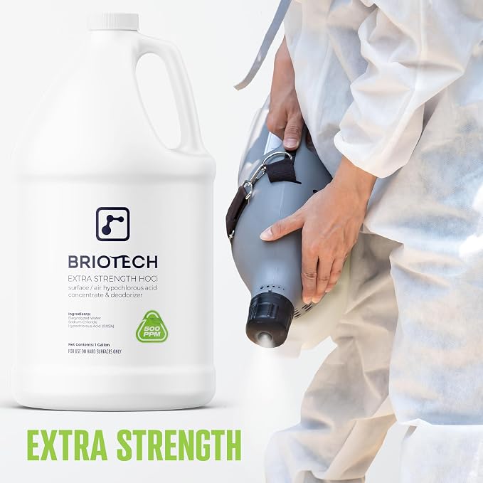 BRIOTECH Extra Strength HOCl Cleaner, 500 PPM Hypochlorous Acid Concentrate - Image 5