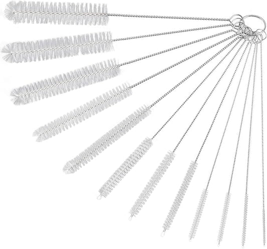 Straw Cleaner Brushes Sets, 12 Pieces 8.2 Inch Botthle Cleaning Brush and Nylon by Ixiaoyoo