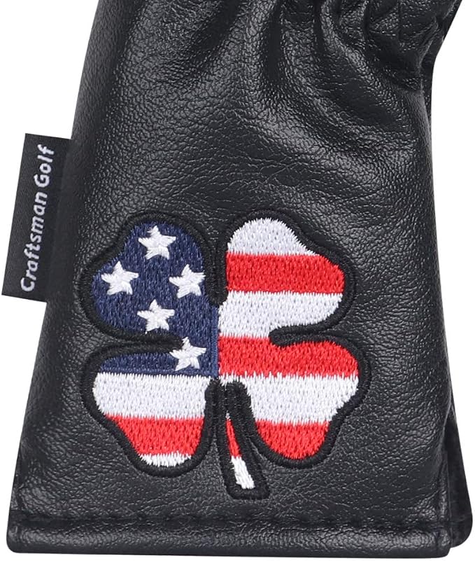 CRAFTSMAN GOLF 11pcs /Set USA US Flag Clover Leather Left Right Black White - Image 5