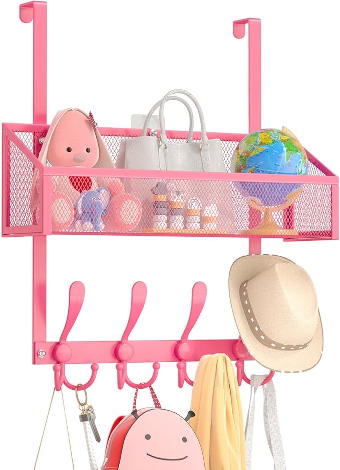 Over The Door Hooks Organizer, Coat Rack Over The Door Storage Hanger Towel Rack by Kaiferty