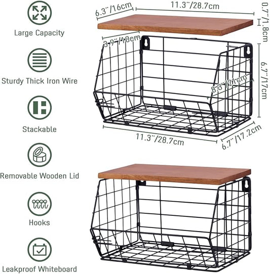 2 Pack XL Trash Bag Holder, Stackable Garbage Bag Dispenser - Image 2
