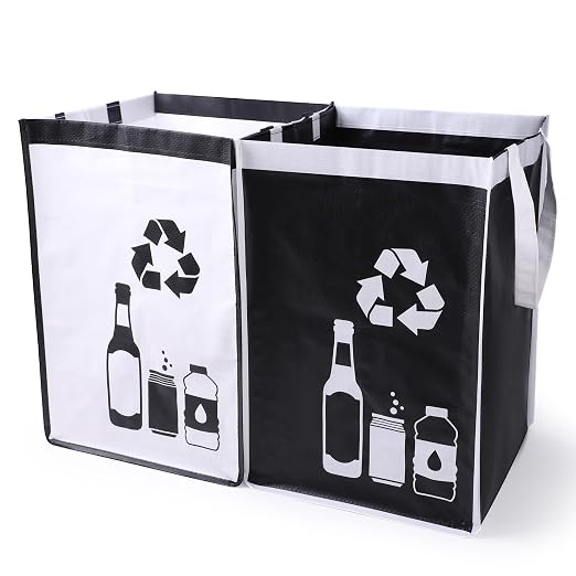 Recycle Waste Bag for Kitchen Home- Indoor Recycling Bins Trash Sorting by REFARICO