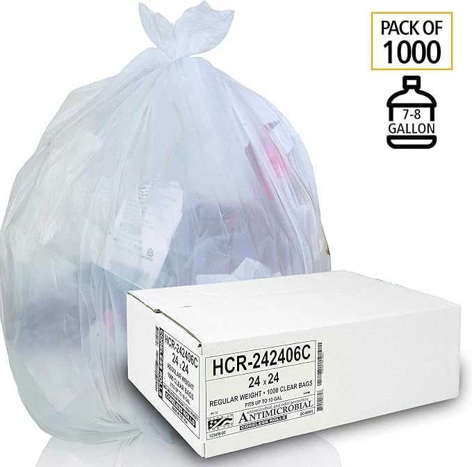 Aluf Plastics High Density Trash Bags, 10 Gallon, 6 Micron, - Image 3