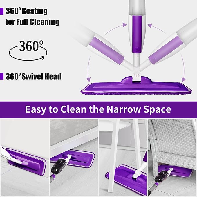 Mops for Floor Cleaning Wet Spray Mop - Image 4