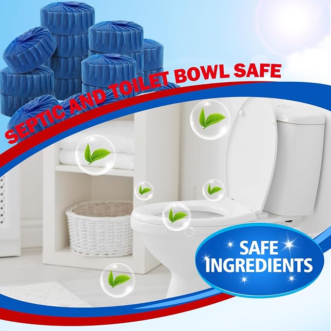 USKICH 40 Pack Toilet Bowl Cleaner Tablets, Long-Lasting Household Toilet - Image 5