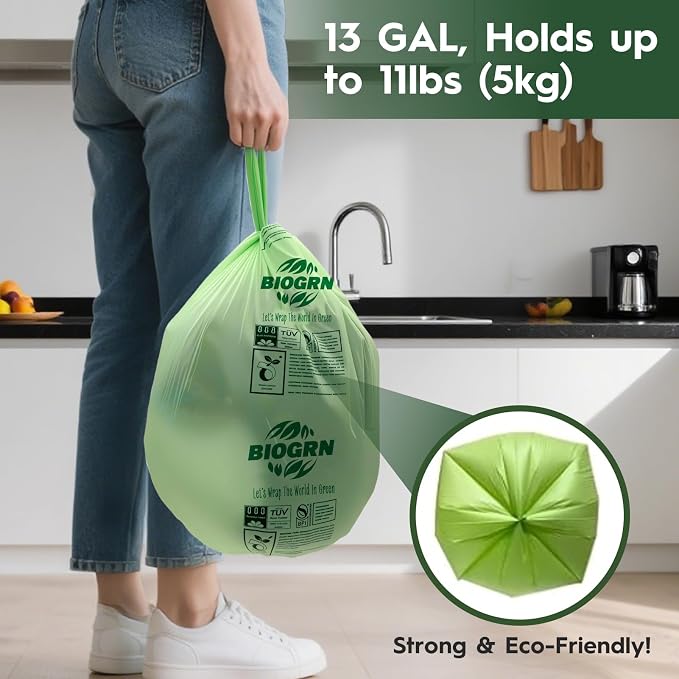 10-13 Gallon Compostable Trash Bags - Image 3