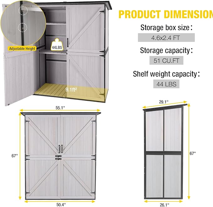 Aivituvin Outdoor Storage Shed Upgraded - Image 6