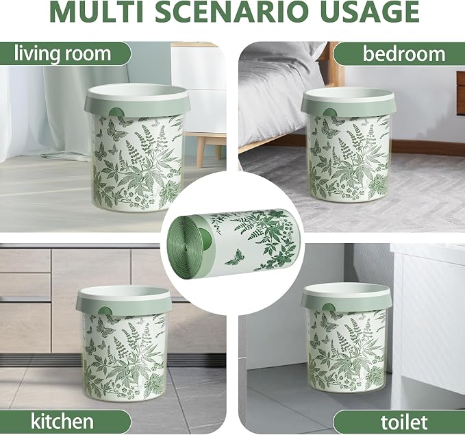 VOK 8 Gallon Trash Bags with Butterfly Printed & Sweet Wormwood Scent, - Image 6