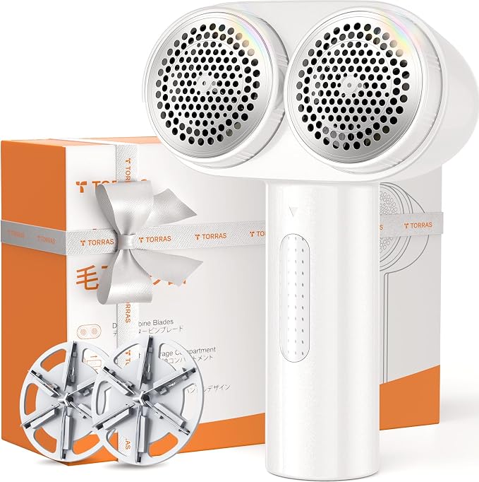 TORRAS Dual-Head Fabric Shaver, Longest Durability & 50ml Large Capacity by TORRAS