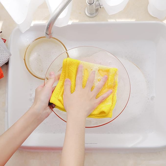 Homaxy 100% Cotton Waffle Weave Kitchen Dish Cloths, Ultra Soft Absorbent Quick - Image 4