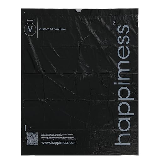 happimess HPM3000V-BLACK 30 Gallon Drawstring Unscented Trash Can Liner - Image 5