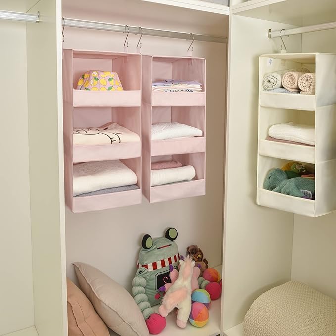 GRANNY SAYS 3 Shelf Hanging Closet Organizers and Storage, Collapsible Closet - Image 5
