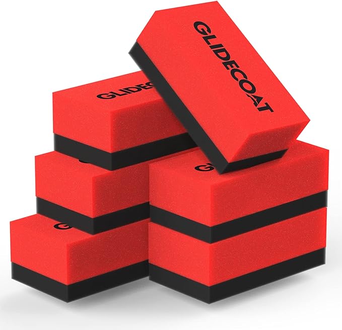 Glidecoat Ceramic Coating Applicator Sponges 6 Pack- Applicator Pads Detailing by Glidecoat