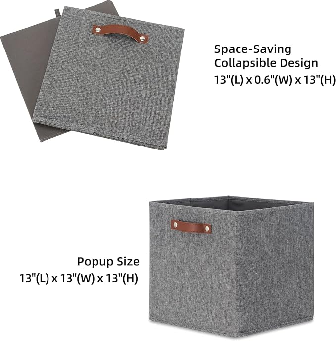 HNZIGE Fabric Storage Cubes Bins Baskets - Image 6