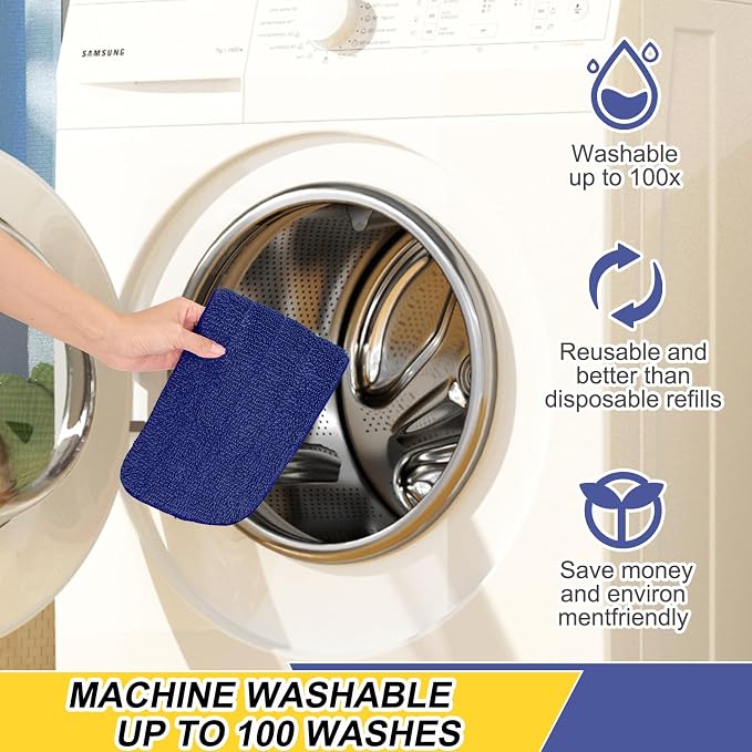 16.5 inch Reusable Mop Pads Microfiber Spray Mop Replacement Heads - Image 5