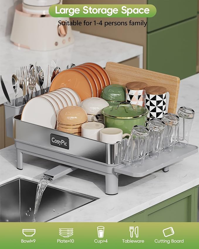 Dish Racks, Thicker Premium 304 Stainless Steel Dish Drying Rack - Image 8