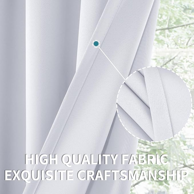 BGment Room Darkening Curtains 40 Inches Length - Image 4