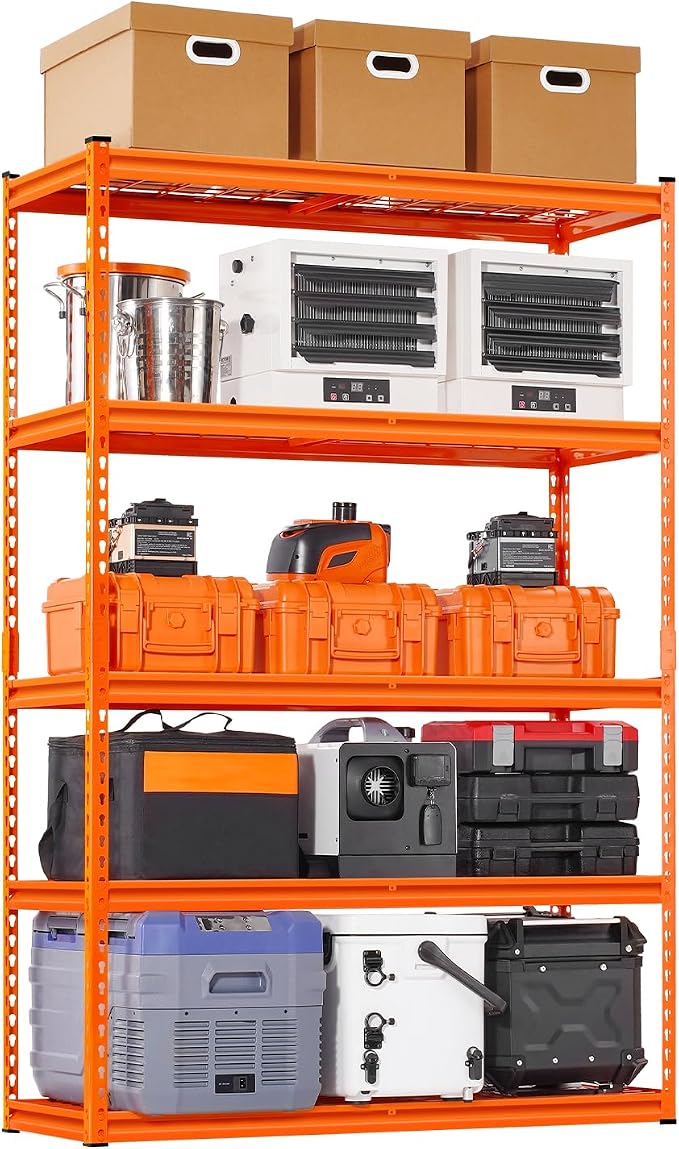 VEVOR Storage Shelves, 2500 lbs, 5 Tier Heavy Duty Garage Shelving, by VEVOR