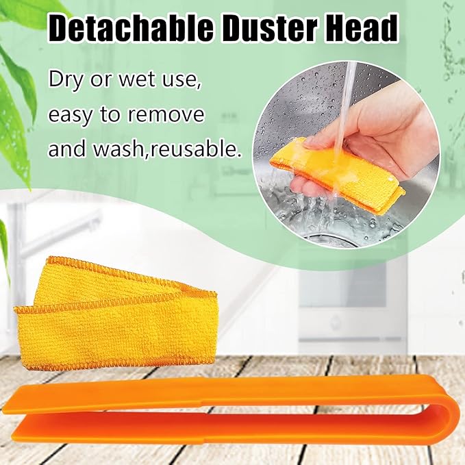 4 Pack Microfiber Blinds Duster, 4 Removable and Washable Sleeves, Cleaner - Image 6