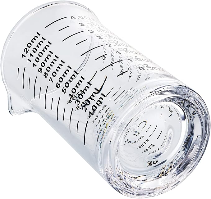 Ackers 4 Oz Glass Measuring Cup, Borosilicate Shot Glass - Image 5