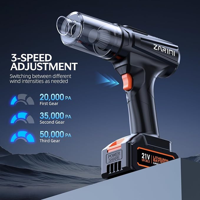 Cordless Handheld Car Vacuum Cleaner, 000Pa High-Power Rechargeable Dust Buster - Image 4