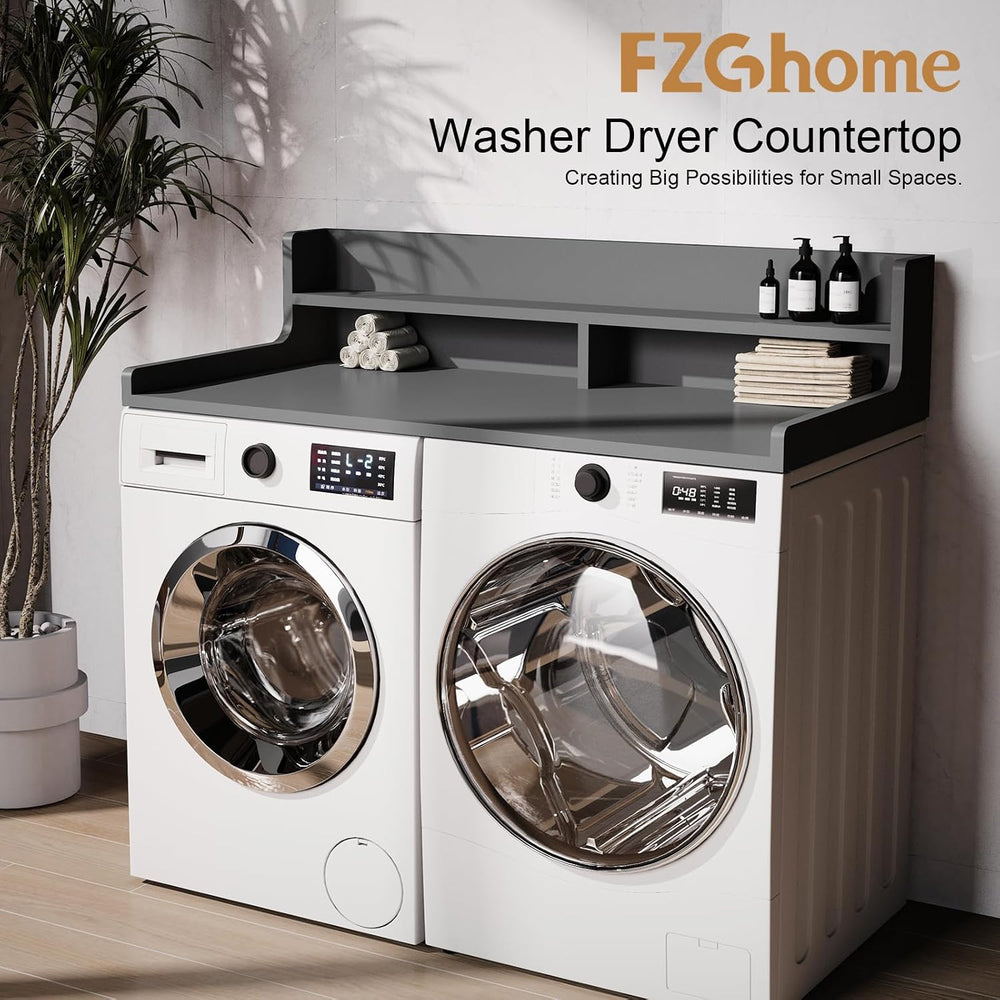 Washer Dryer Countertop, 54" x 27.55" 2-Tier Washer Dryer Topper wi...