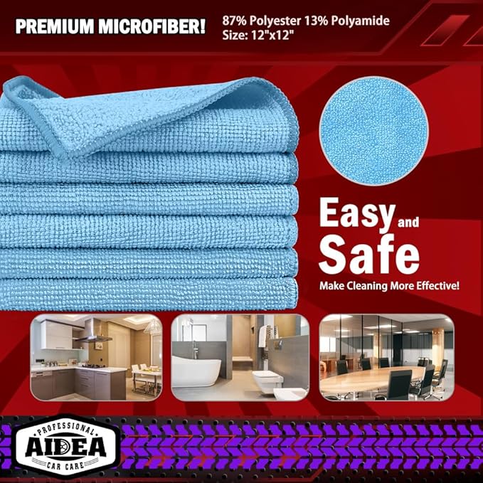 AIDEA Microfiber Cleaning Cloth, Microfiber Towels - Image 6