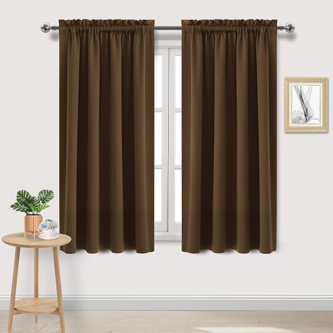 DWCN Blackout Curtains Room Darkening Thermal Insulated Bedroom Curtains Window by DWCN