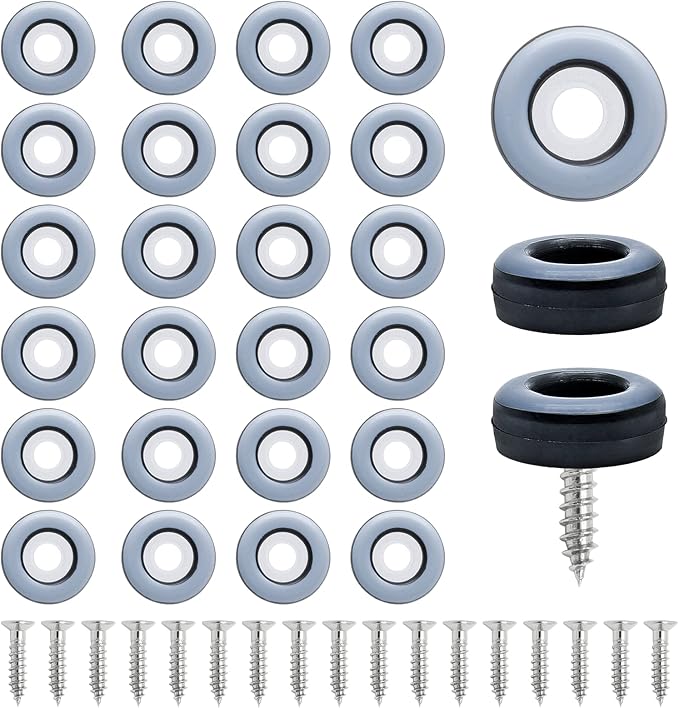 24pcs 3/4" Screw on Furniture Sliders, Teflon Chair Leg Slides, Round Furniture - Image 6