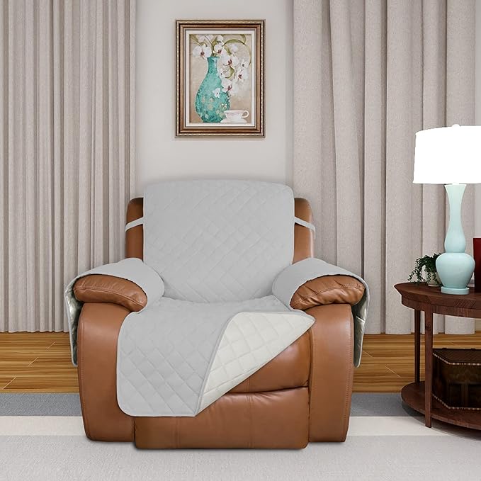 PureFit Reversible Quilted Sofa Cover, Water Resistant Slipcover Furniture - Image 2
