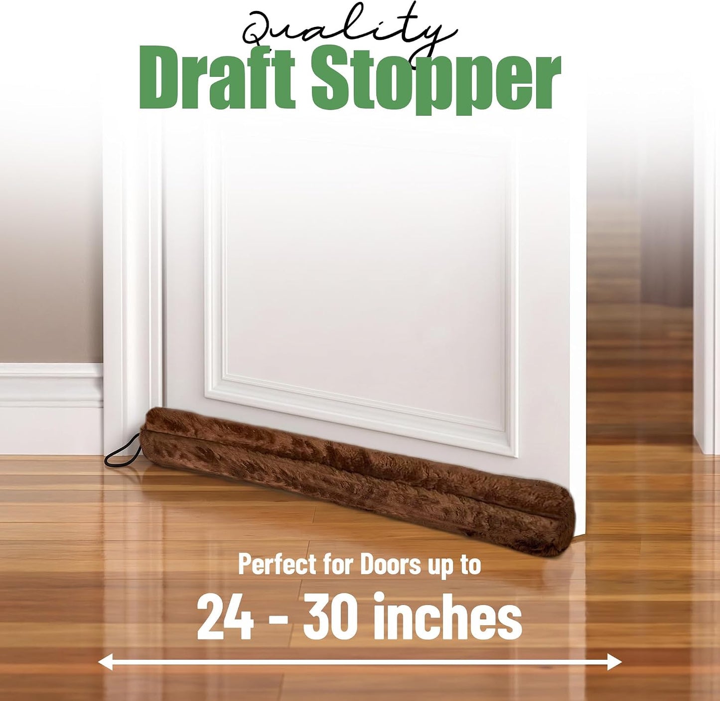 Evelots Magnetic Door Draft Stopper, 36-Inch Cold Air, Dust & Noise Blocker | Powerful magnets keep the 36-inch draft stopper securely in place on steel doors while helping block cold air, dust and noise