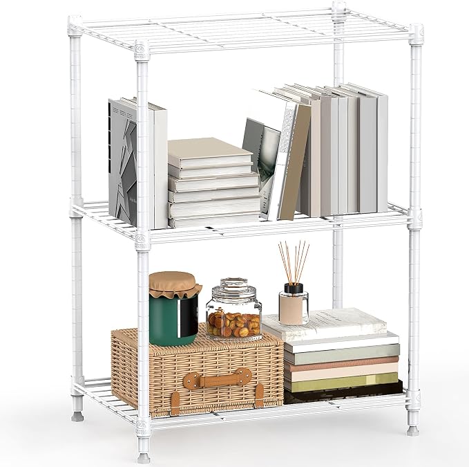 450 lbs Wire Storage Shelving 3-Tier Utility Shelving Unit Steel Organizer Wire by MEIGAOPLASTICANDMETALHKCOLIMITED
