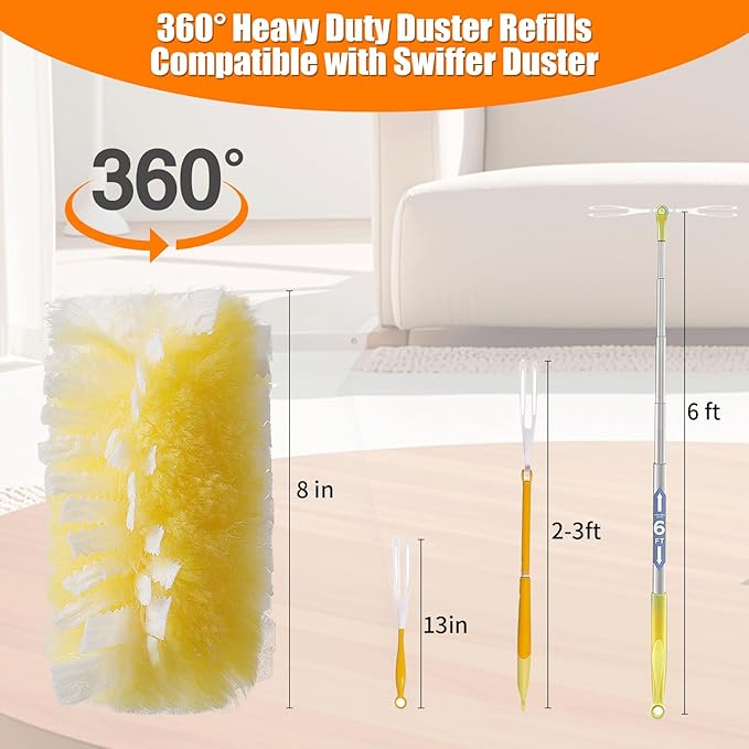 40 Count 360° Heavy Duty Duster Refills Compatible - Image 2